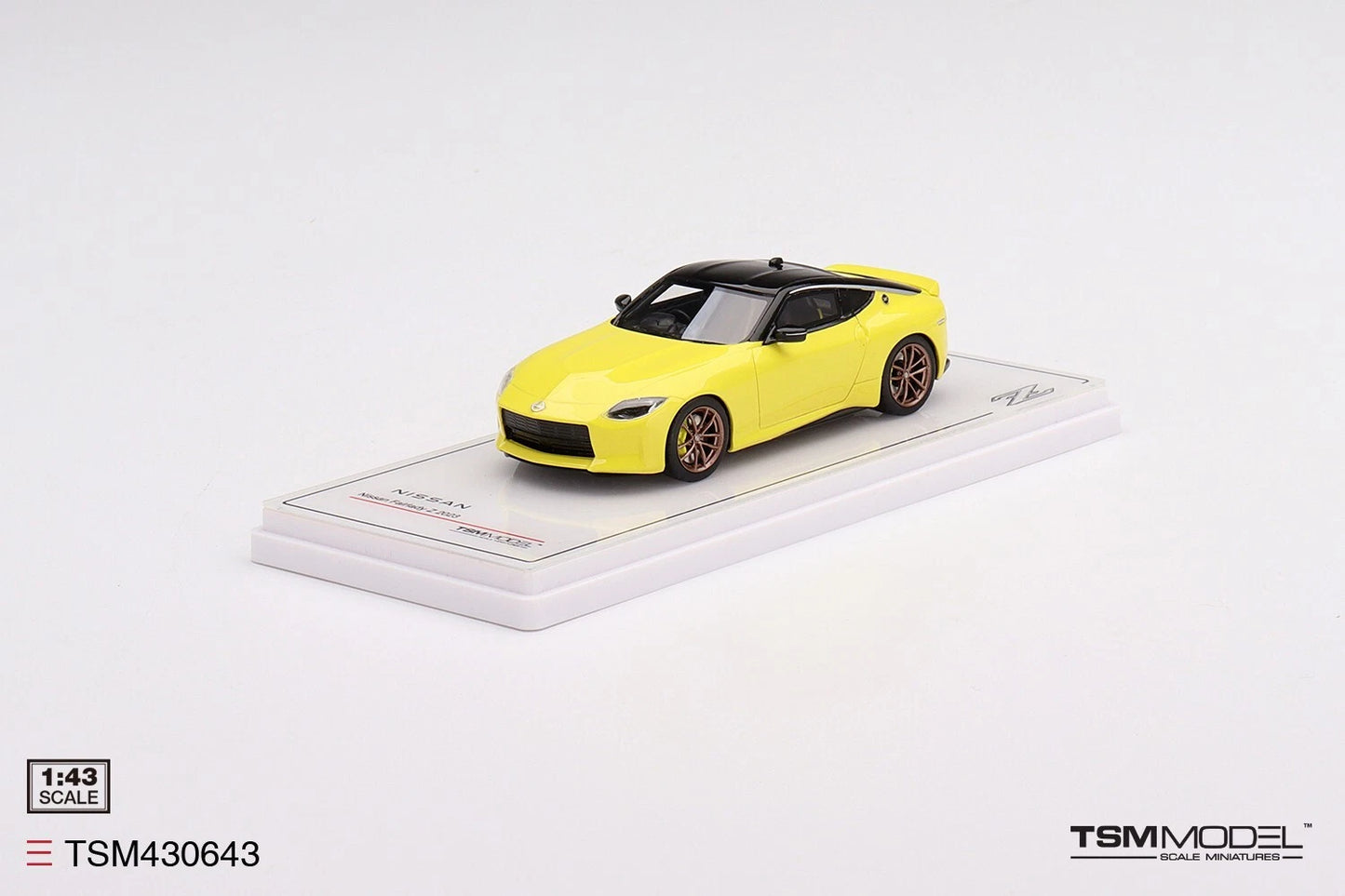 TRUESCALE MINIATURES NISSAN FAIRLADY Z PROTO SPEC 2023 IKAZUCHI YELLOW RHD