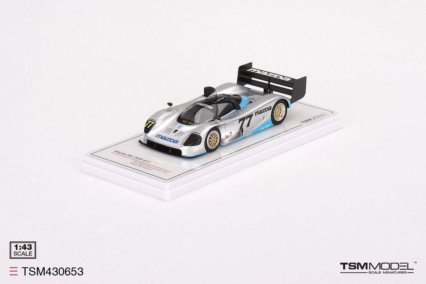 TRUESCALE MINIATURES MAZDA RX-792P NO.77 MAZDA MOTORSPORTS 1992 IMSA ROAD AMERICA 2HRS