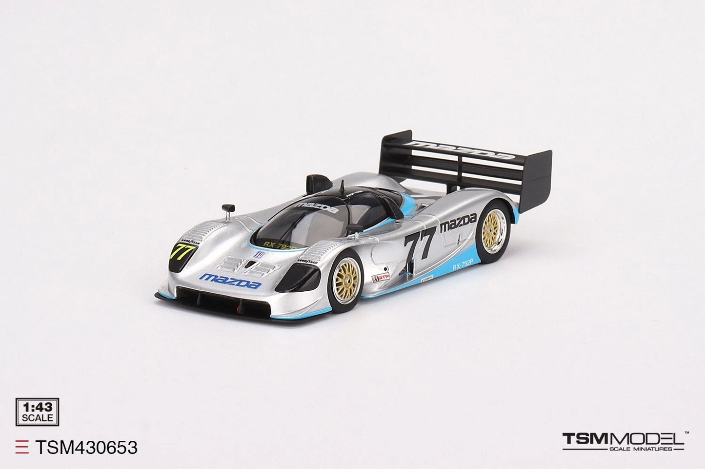 TRUESCALE MINIATURES MAZDA RX-792P NO.77 MAZDA MOTORSPORTS 1992 IMSA ROAD AMERICA 2HRS