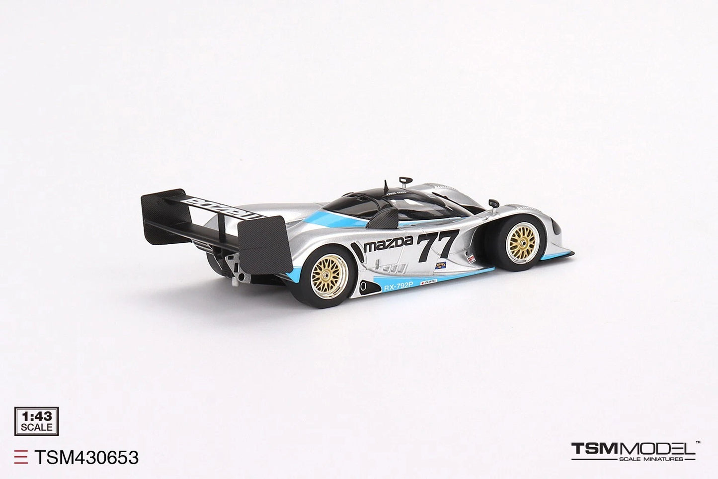 TRUESCALE MINIATURES MAZDA RX-792P NO.77 MAZDA MOTORSPORTS 1992 IMSA ROAD AMERICA 2HRS