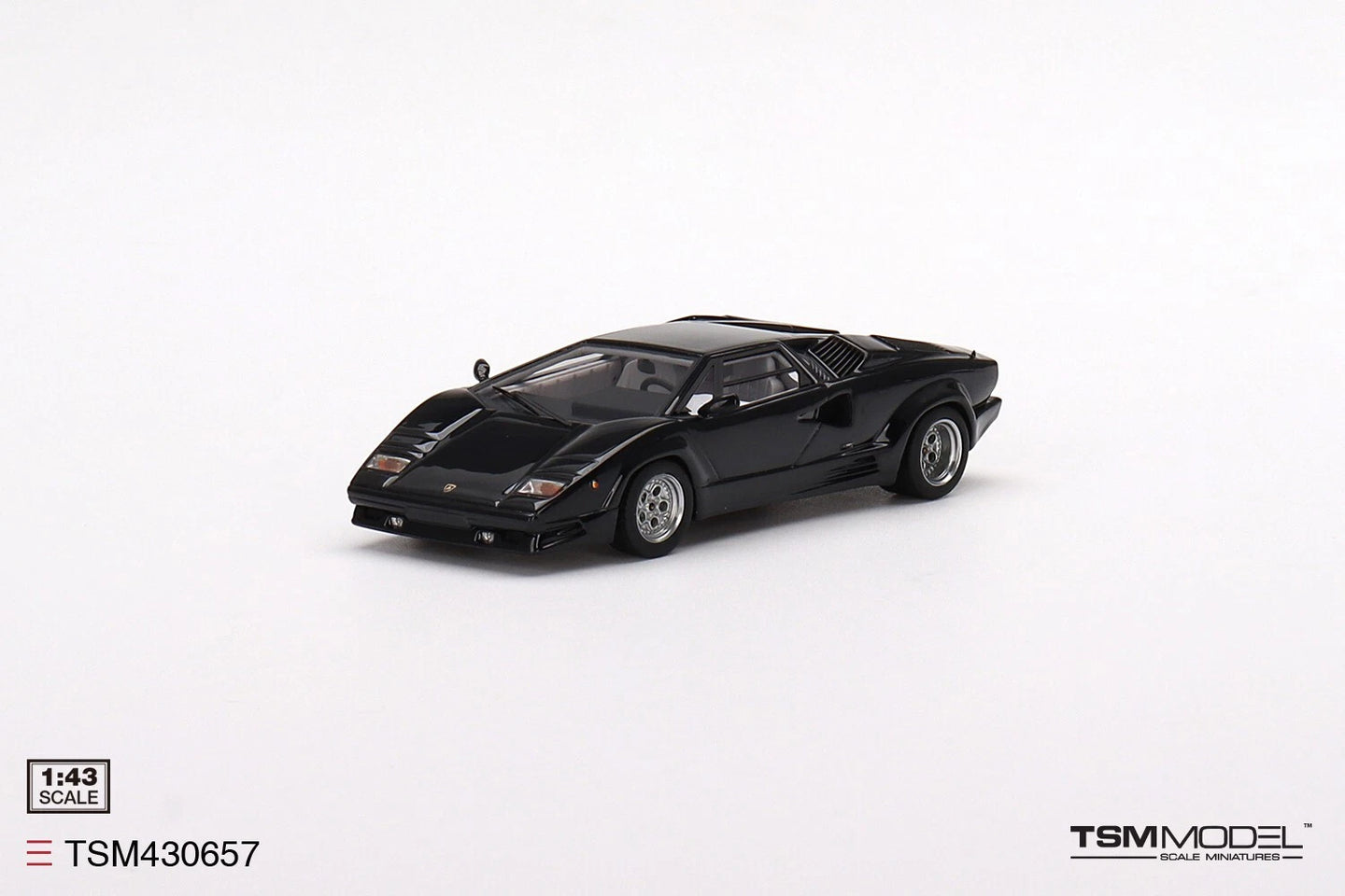 TRUESCALE MINIATURES LAMBORGHINI COUNTACH 25TH ANNIVERSARY BLACK