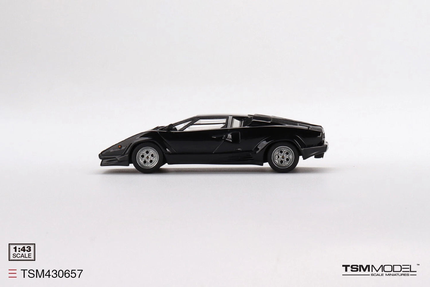 TRUESCALE MINIATURES LAMBORGHINI COUNTACH 25TH ANNIVERSARY BLACK