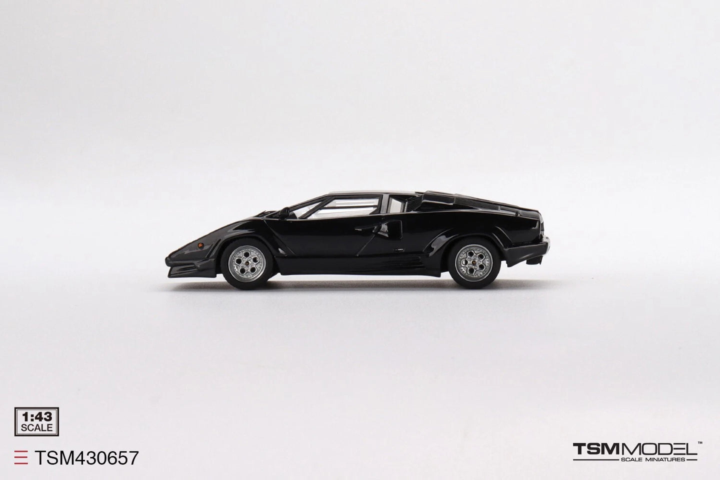 TRUESCALE MINIATURES LAMBORGHINI COUNTACH 25TH ANNIVERSARY BLACK