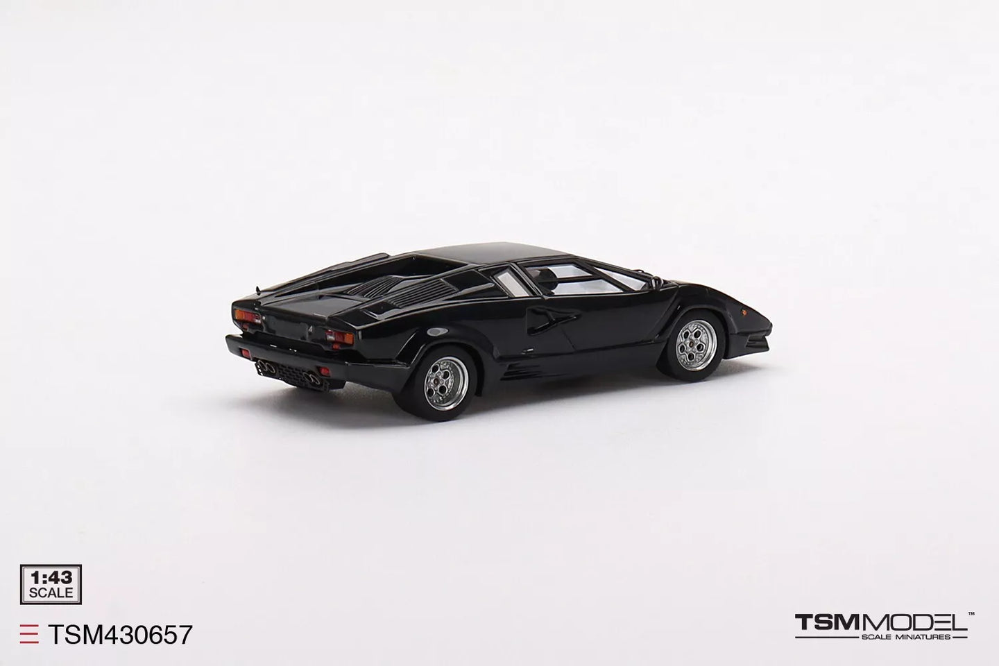 TRUESCALE MINIATURES LAMBORGHINI COUNTACH 25TH ANNIVERSARY BLACK