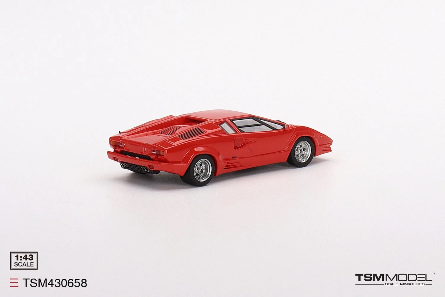 TRUESCALE MINIATURES LAMBORGHINI COUNTACH 25TH ANNIVERSARY ROSSO