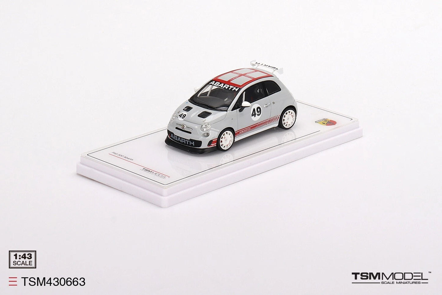 TRUESCALE MINIATURES  FIAT 500 ABARTH ASSETTO CORSE PRESENTATION
