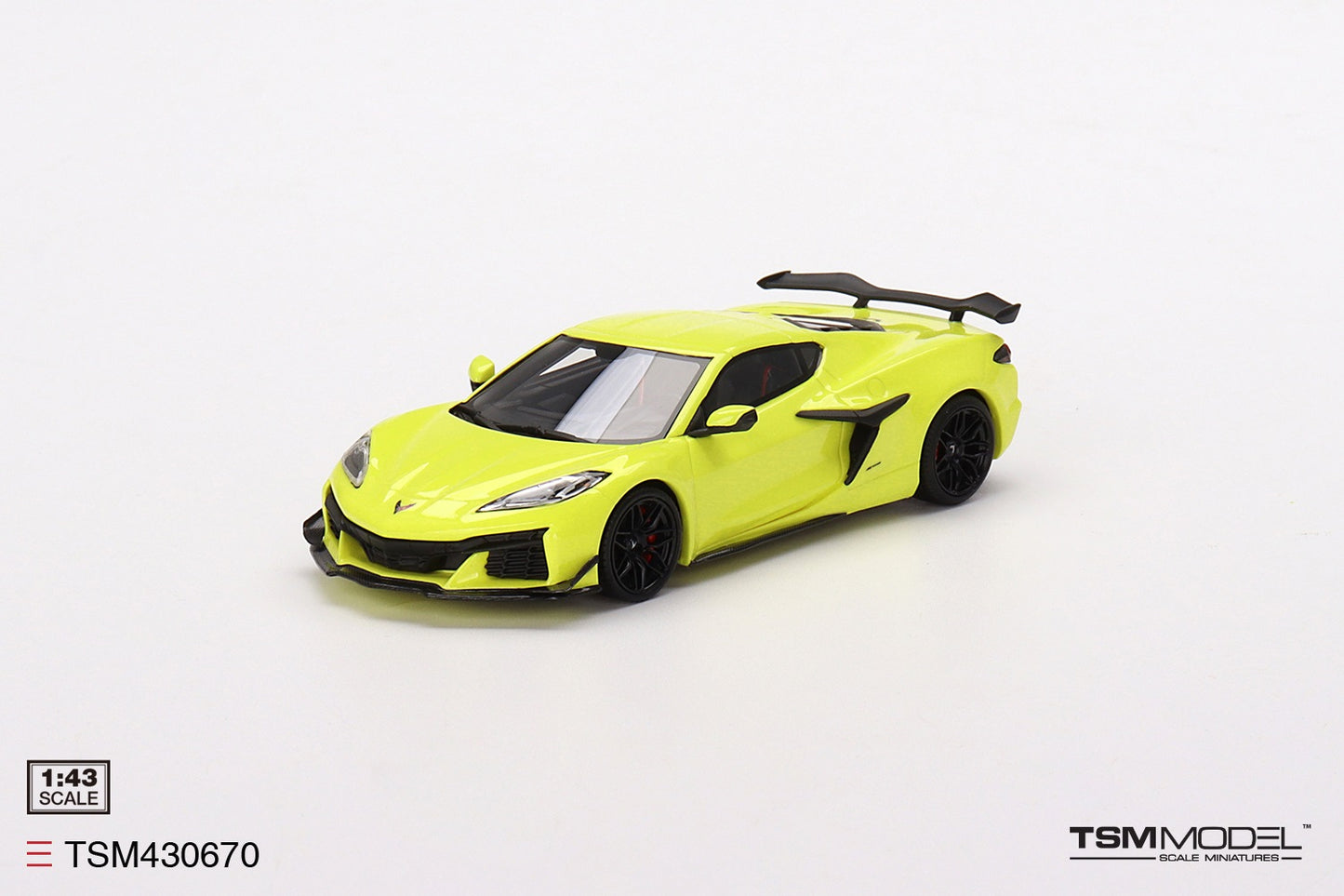 TRUESCALE MINIATURES CHEVROLET CORVETTE Z06 2023 ACCELERATE YELLOW