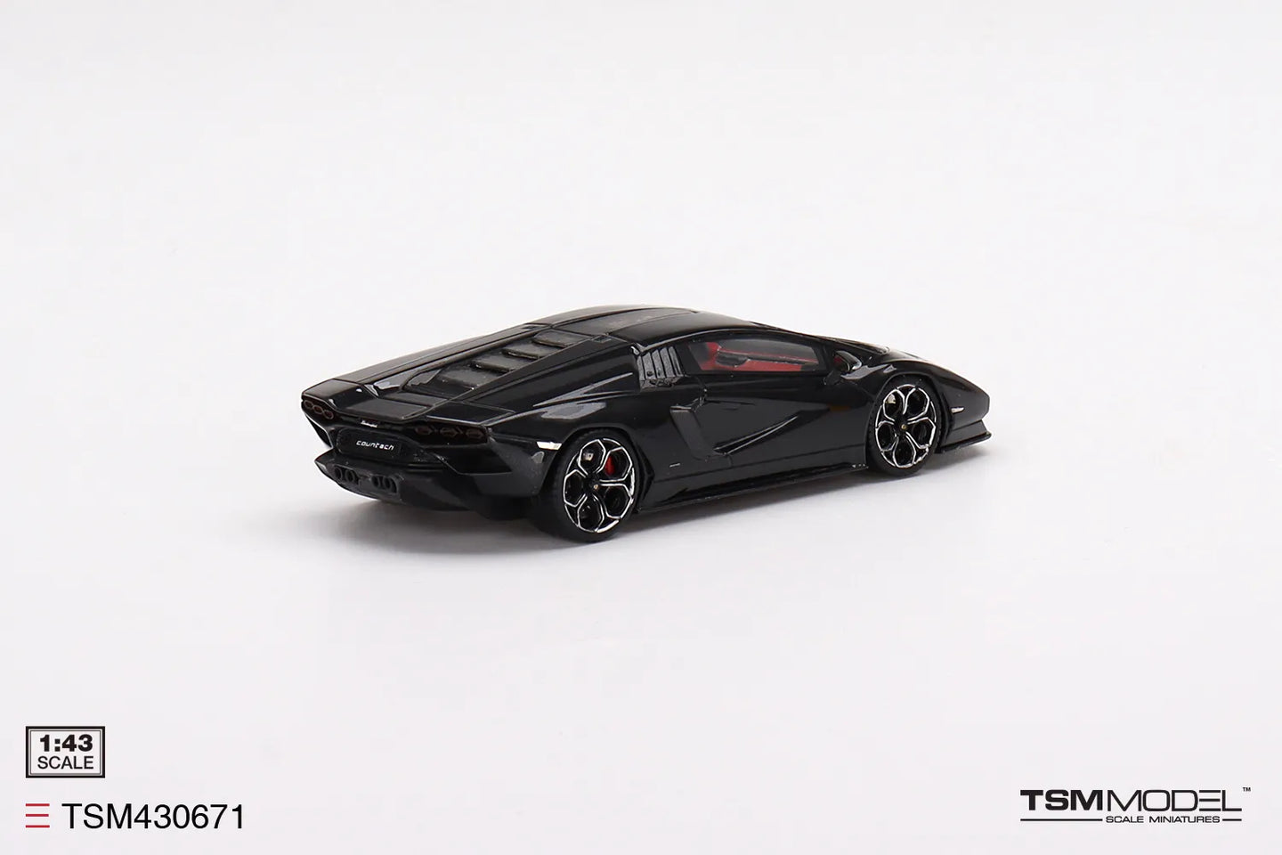 TRUE SCALE MINIATURES LAMBORGHINI COUNTACH LPI 800-4 NERO MAIA (RESIN)