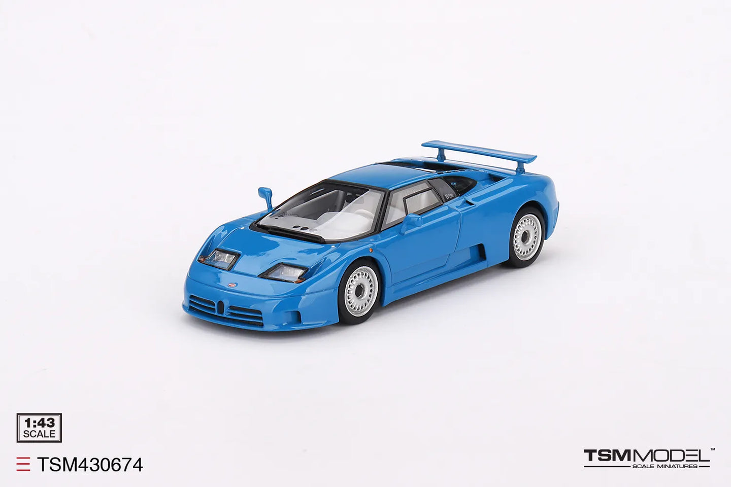 TRUE SCALE MINIATURES BUGATTI EB110 GT BLU BUGATTI (RESIN)