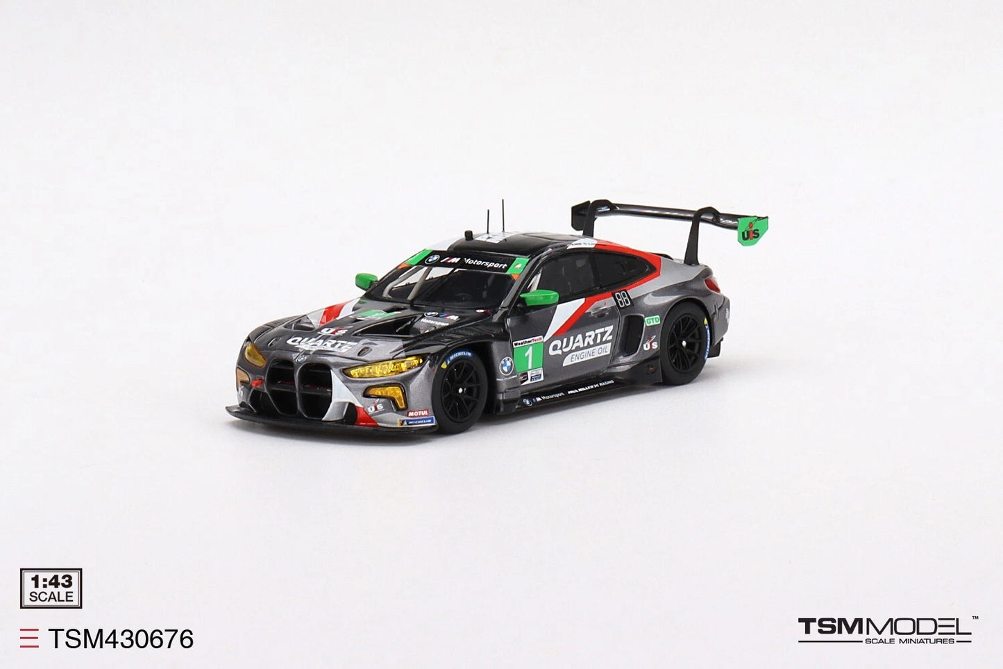 TRUESCALE MINIATURES BMW M4 GT3 NO.1 PAUL MILLER RACING 2022 IMSA LONG BEACG GTD WINNER