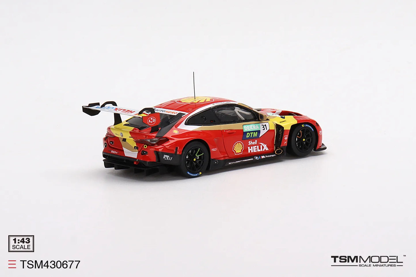 TRUE SCALE MINIATURES BMW M4 GT3 NO.31 SCHUBERT MOTORSPORT 2022 DTM LAUSITZRING WINNER