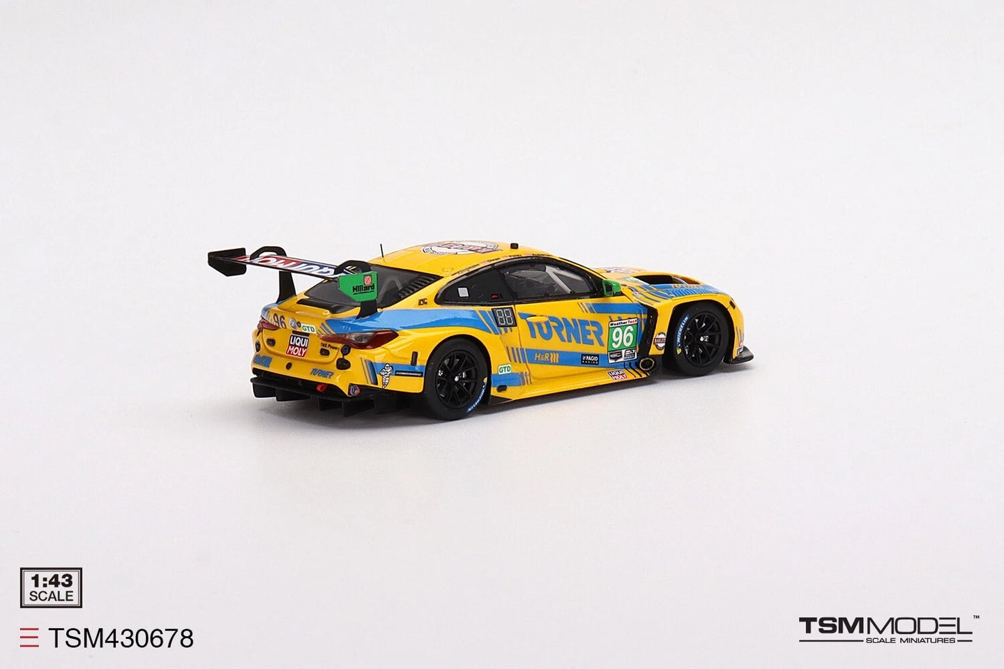 TRUESCALE MINIATURES BMW M4 GT3 NO.96 TURNER MOTORSPORT 2022 IMSA MID-OHIO GTD WINNER