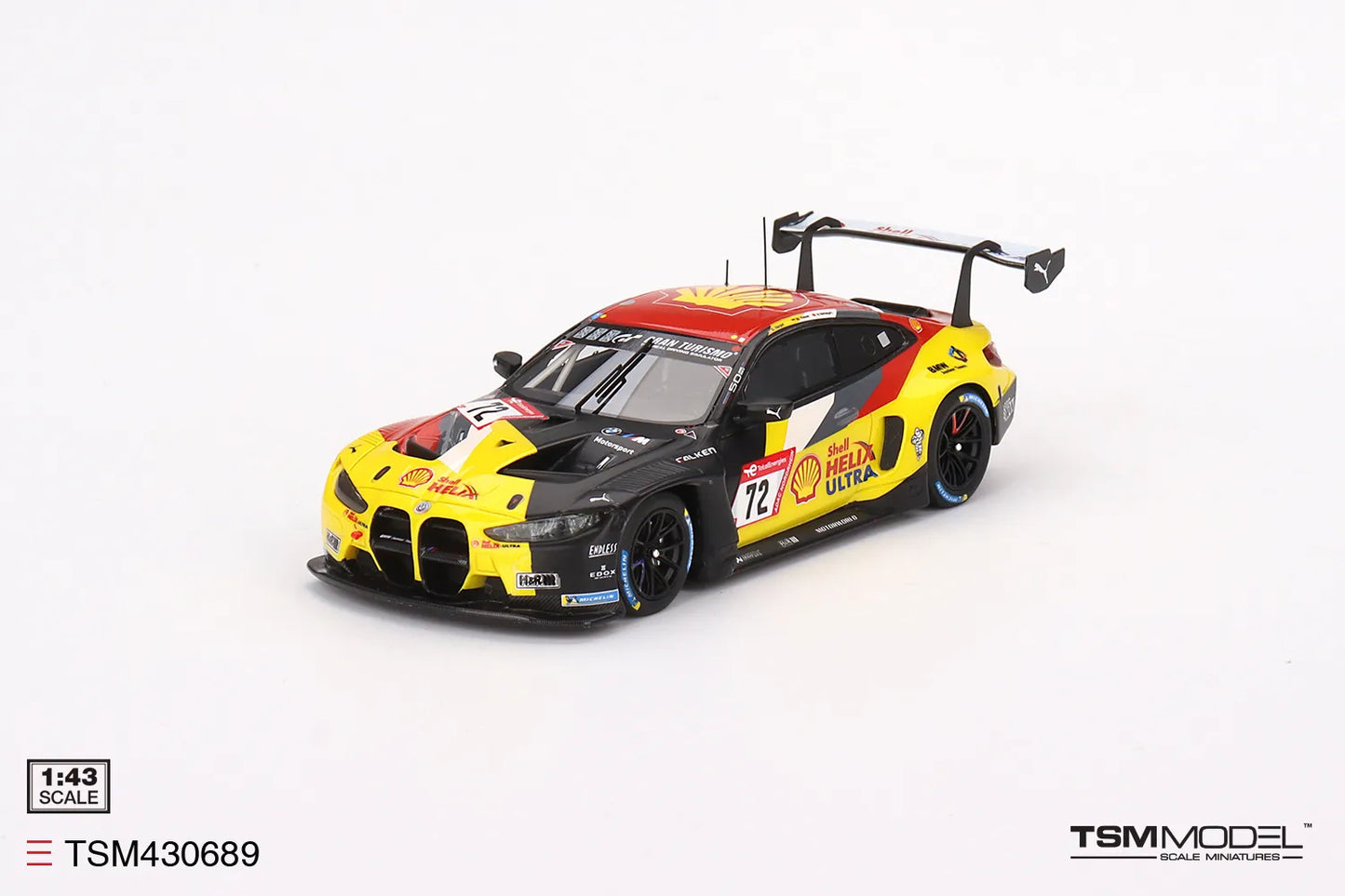 TRUE SCALE MINIATURES BMW M4 GT3 NO.72 BMW JUNIOR TEAM 2022 24 HOURS OF NURBURGRING
