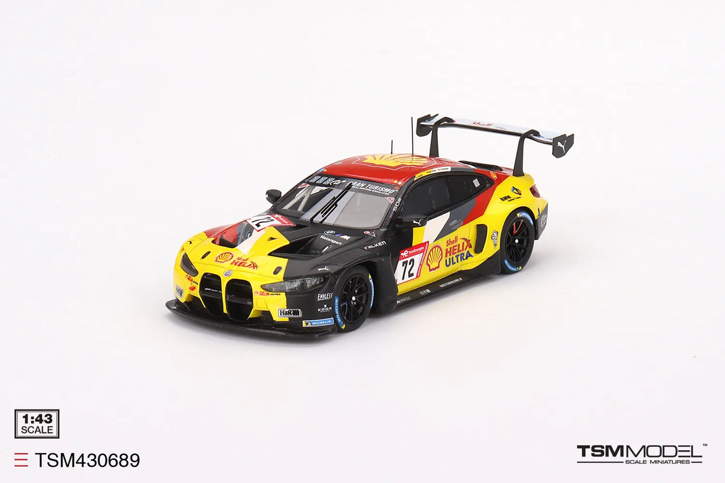 TRUE SCALE MINIATURES BMW M4 GT3 NO.72 BMW JUNIOR TEAM 2022 24 HOURS OF NURBURGRING