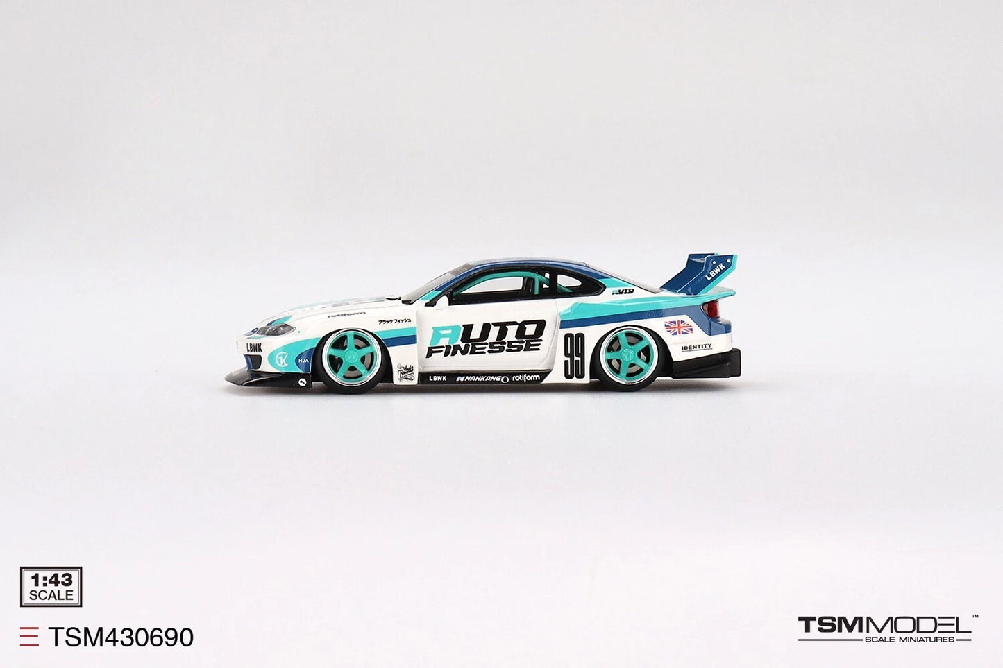 TRUESCALE MINIATURES NISSAN LB-SUPER SILHOUETTE S15 SILVIA AUTO FINESSE (RESIN)