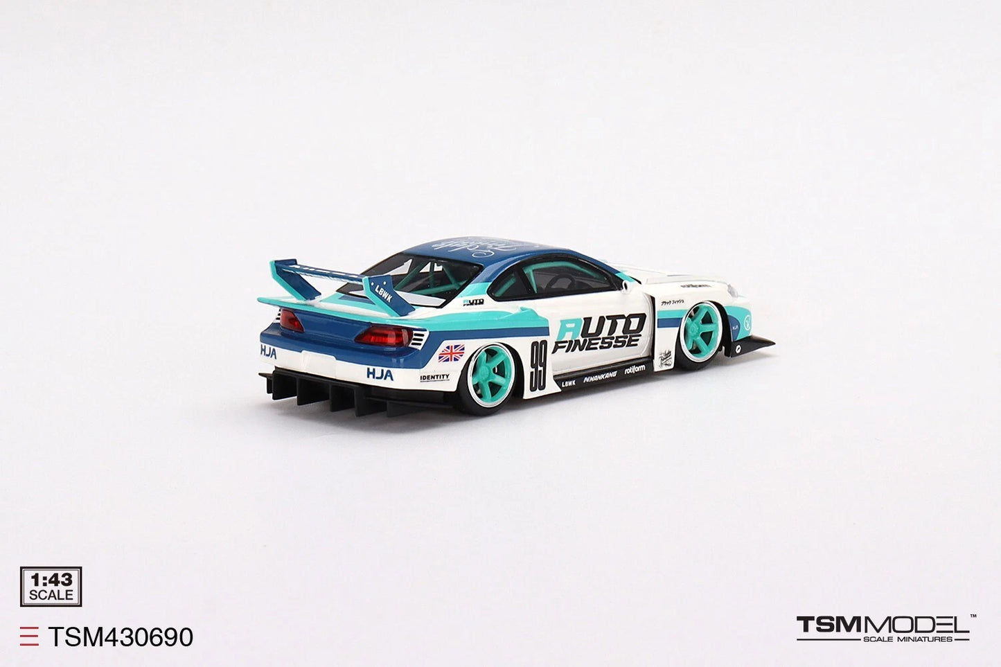 TRUESCALE MINIATURES NISSAN LB-SUPER SILHOUETTE S15 SILVIA AUTO FINESSE (RESIN)