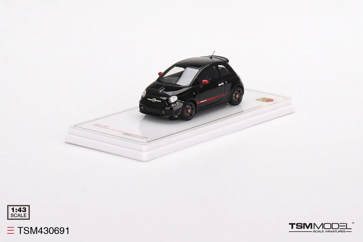 TRUE SCALE MINIATURES ABARTH 595 SCORPIONE BLACK