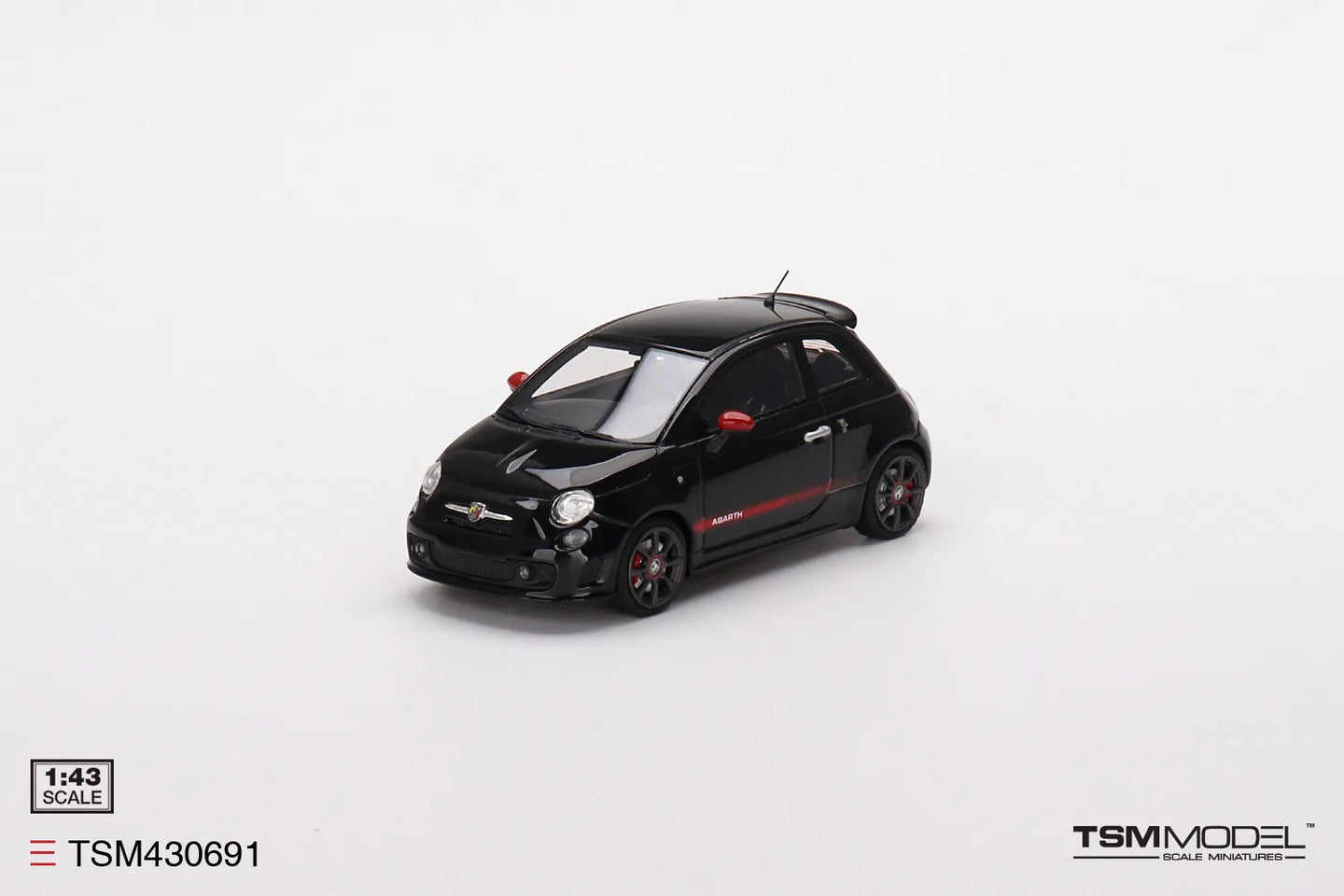 TRUE SCALE MINIATURES ABARTH 595 SCORPIONE BLACK