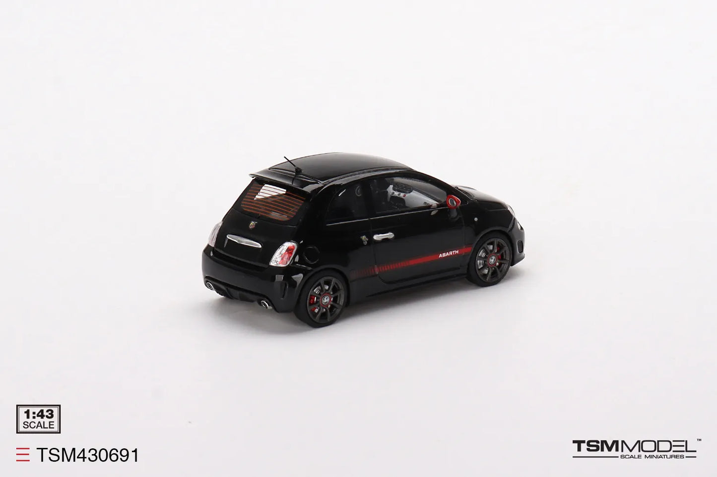 TRUE SCALE MINIATURES ABARTH 595 SCORPIONE BLACK