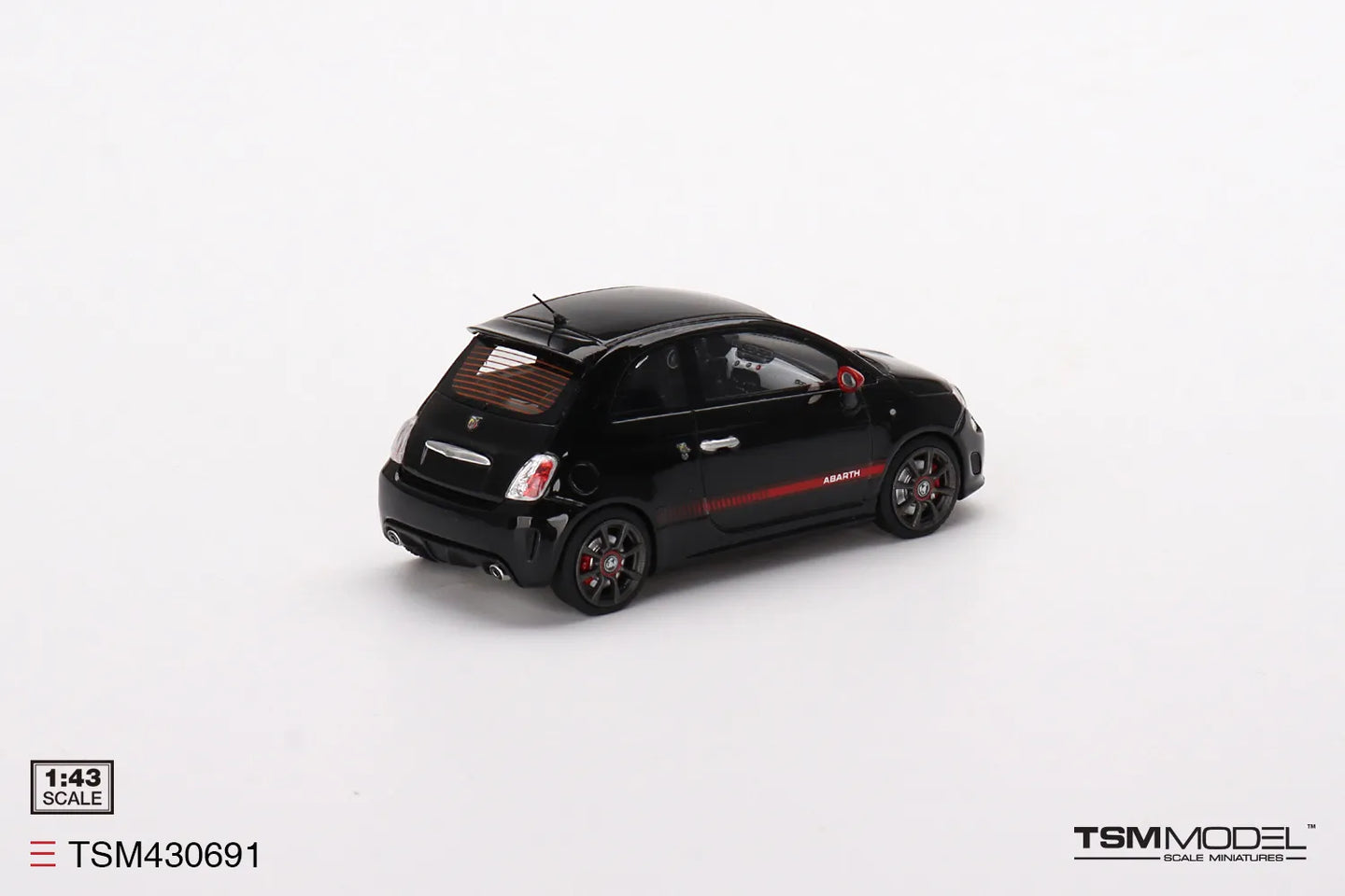TRUE SCALE MINIATURES ABARTH 595 SCORPIONE BLACK