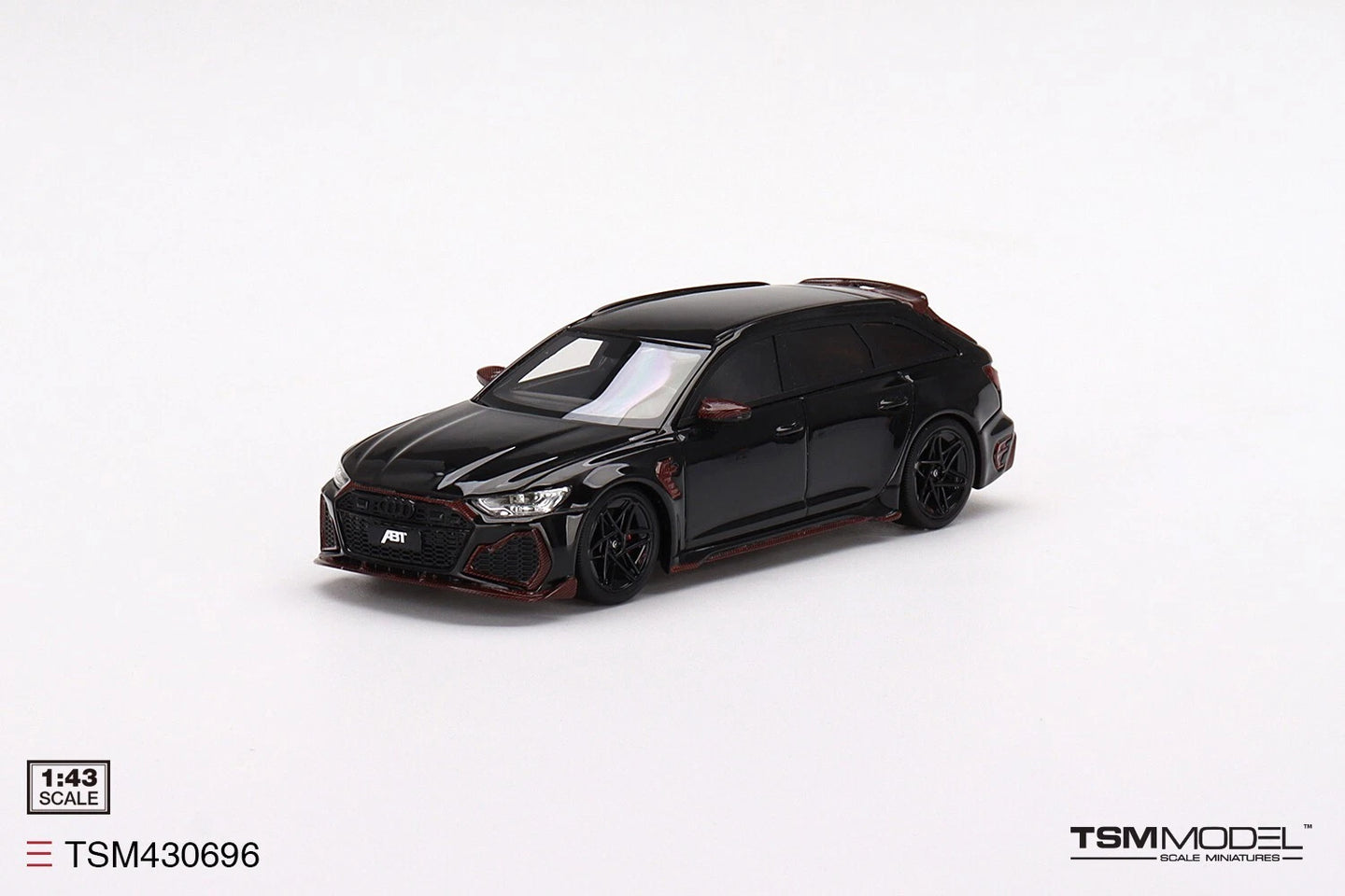 TRUESCALE MINIATURES AUDI RS 6 AVANT ABT JOHANN ABT SIGNATURE EDITION BLACK