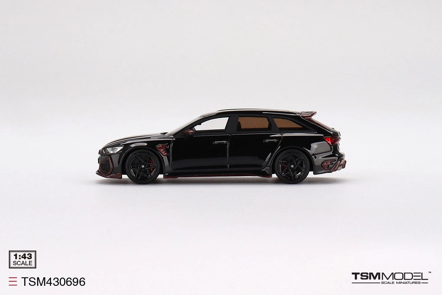 TRUESCALE MINIATURES AUDI RS 6 AVANT ABT JOHANN ABT SIGNATURE EDITION BLACK