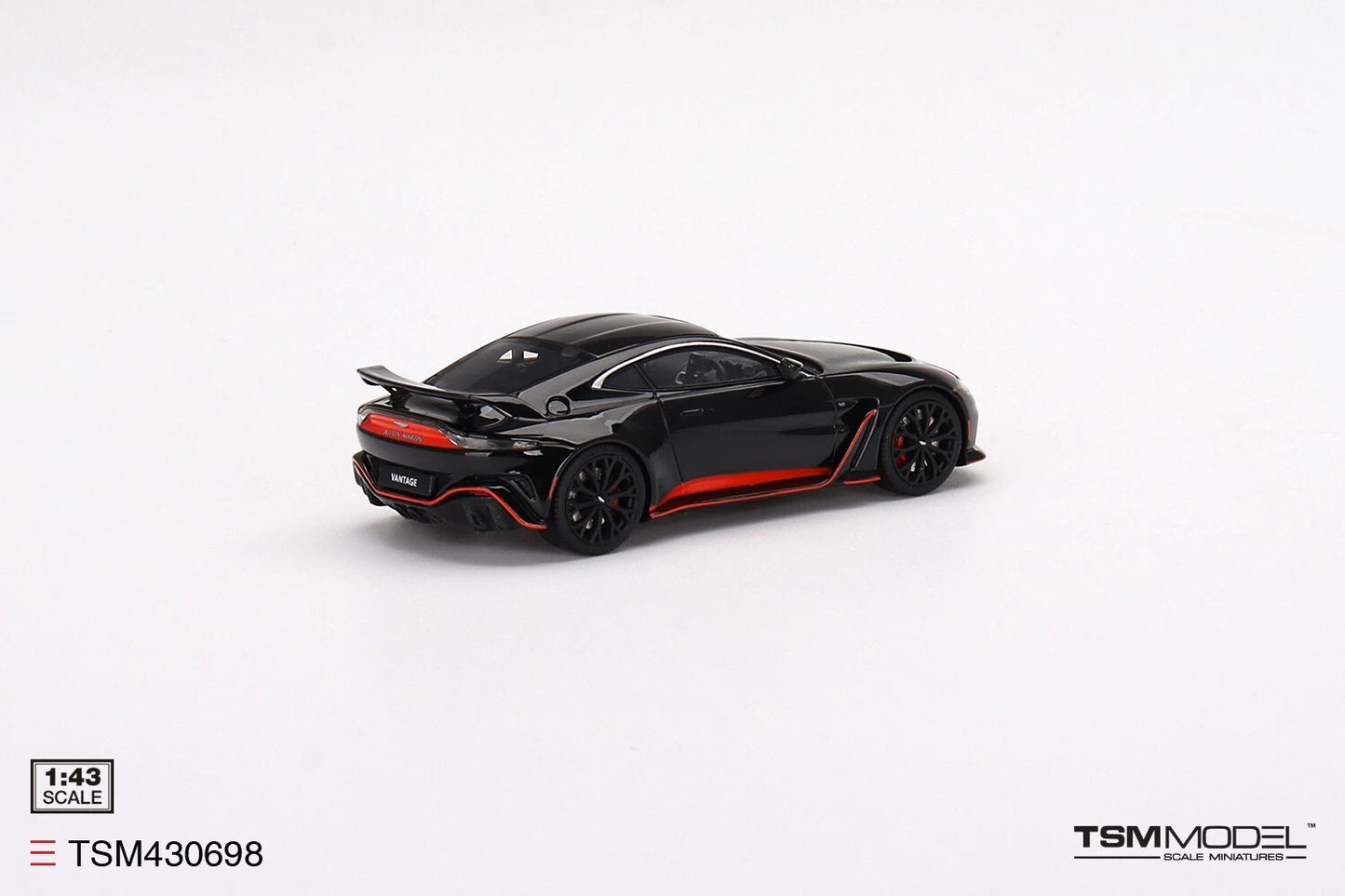 TRUESCALE MINIATURES ASTON MARTIN V12 VANTAGE JET BLACK (RESIN)