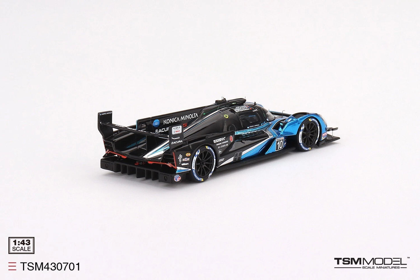 TRUE SCALE MINIATURES ACURA ARX-06 GTP NO.10 KONICA MINOLTA ACURA 2023 IMSA DAYTONA 24 HRS 2ND PLACE