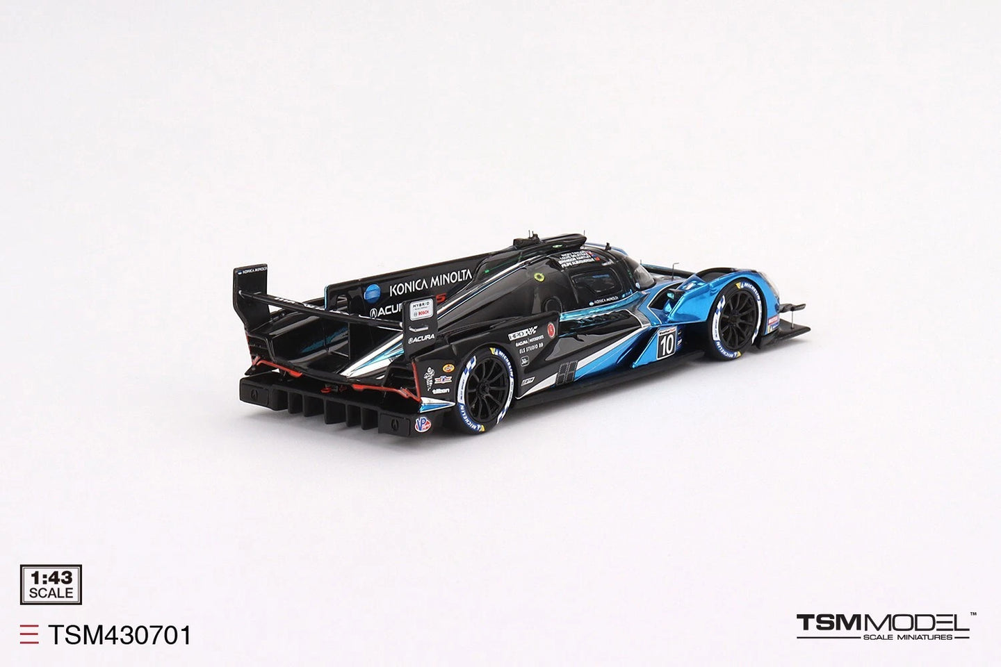 TRUE SCALE MINIATURES ACURA ARX-06 GTP NO.10 KONICA MINOLTA ACURA 2023 IMSA DAYTONA 24 HRS 2ND PLACE