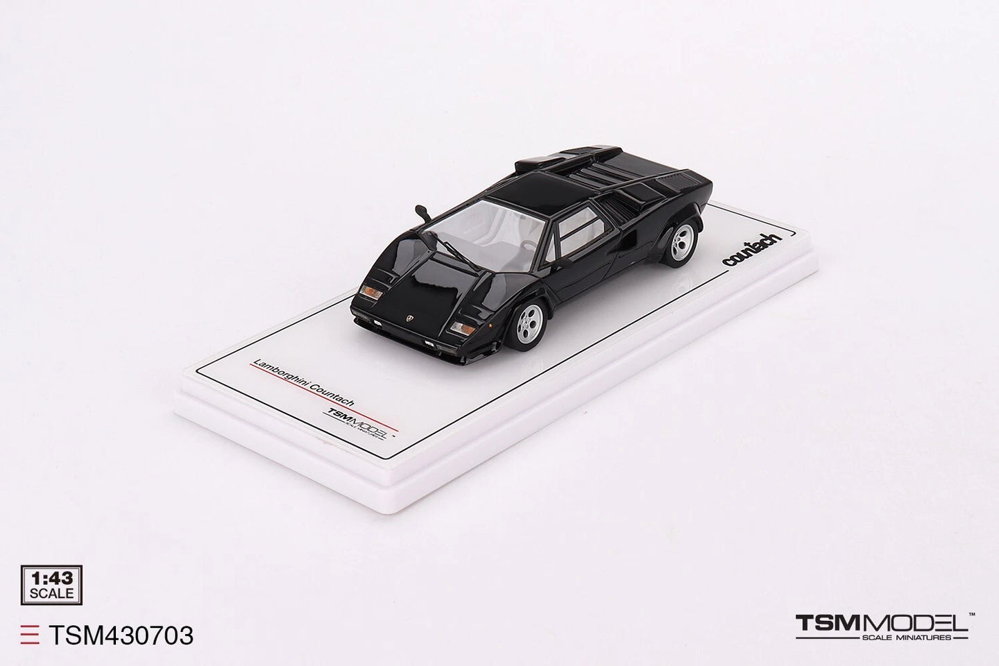 TRUESCALE MINIATURES LAMBORGHINI COUNTACH 5000S BLACK
