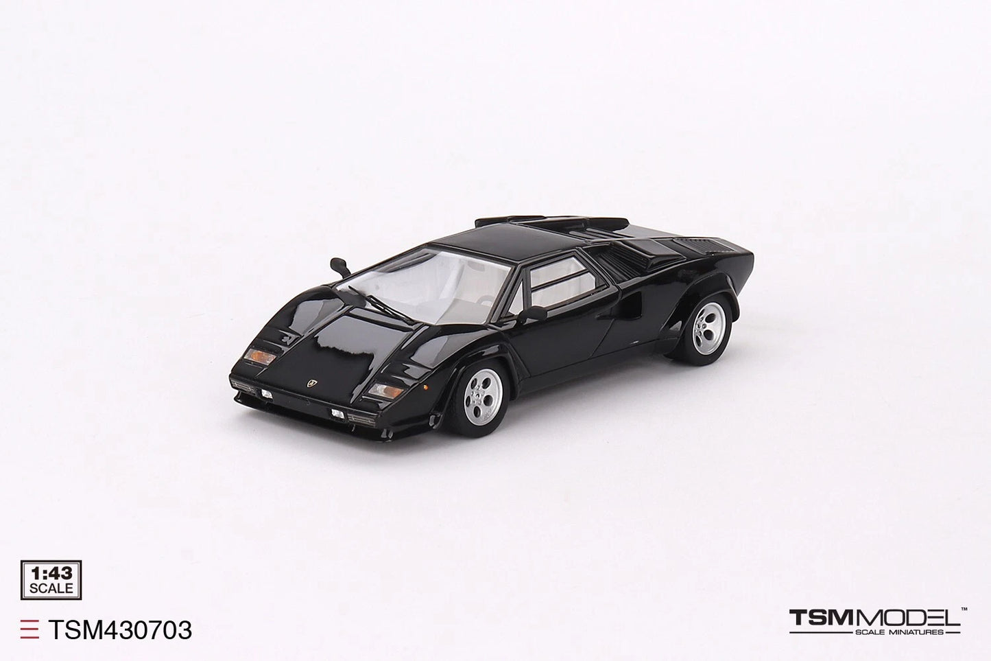 TRUESCALE MINIATURES LAMBORGHINI COUNTACH 5000S BLACK
