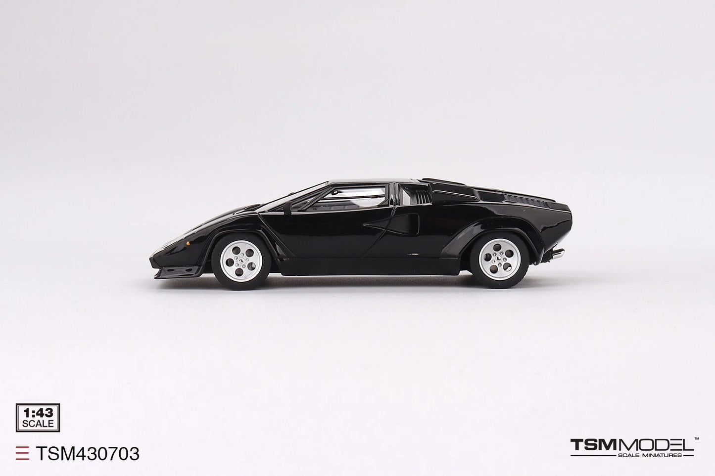 TRUESCALE MINIATURES LAMBORGHINI COUNTACH 5000S BLACK