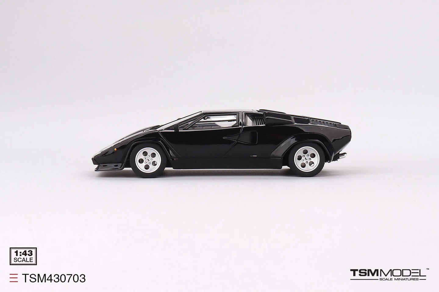 TRUESCALE MINIATURES LAMBORGHINI COUNTACH 5000S BLACK