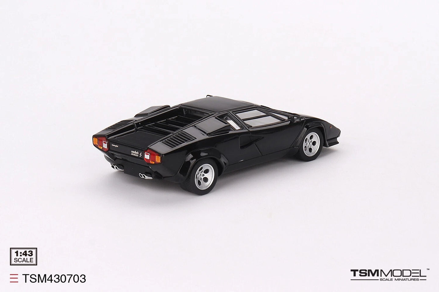 TRUESCALE MINIATURES LAMBORGHINI COUNTACH 5000S BLACK