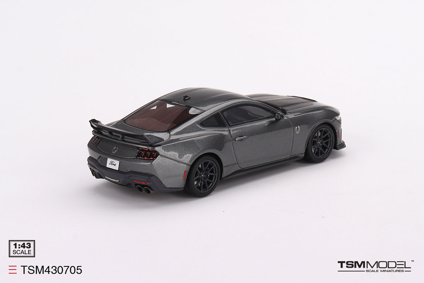 TRUESCALE MINIATURES FORD MUSTANG DARK HORSE 2024 CARBONIZED GREY