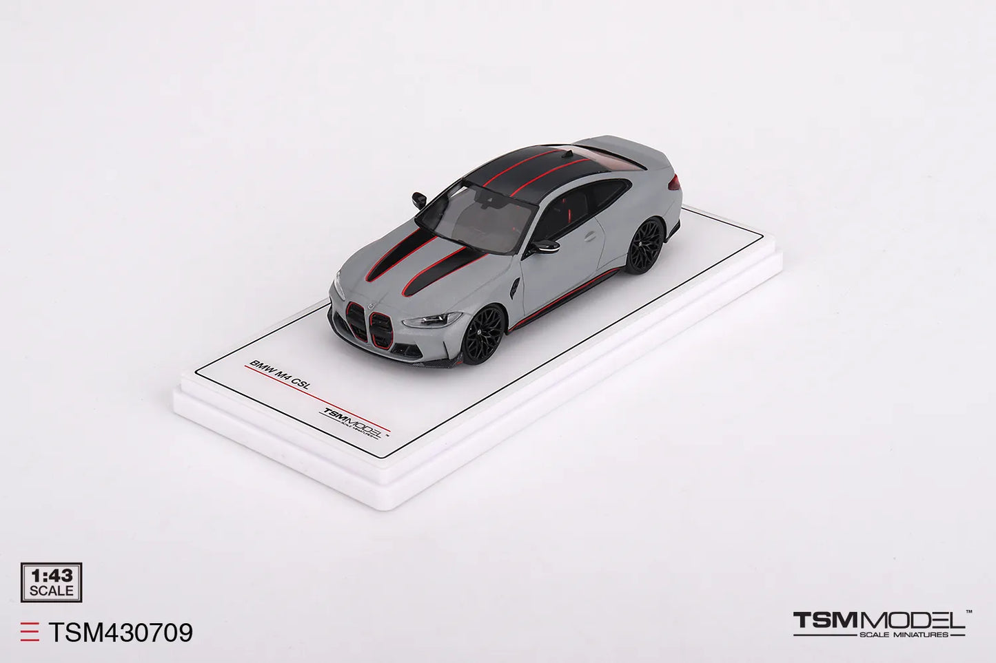 TRUE SCALE MINIATURES BMW M4 CSL FROZEN BROOKLYN GREY METALLIC (RESIN)
