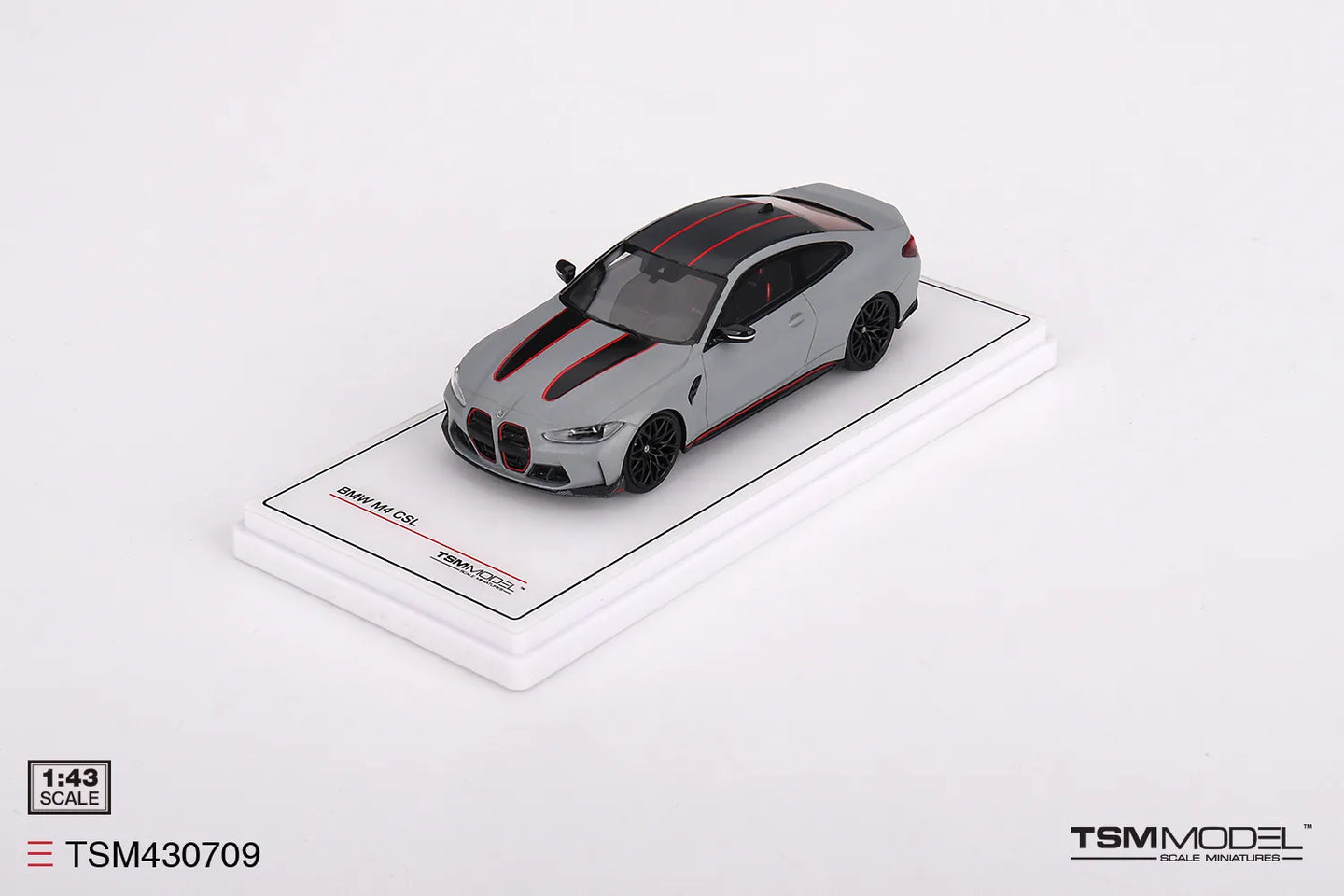 TRUE SCALE MINIATURES BMW M4 CSL FROZEN BROOKLYN GREY METALLIC (RESIN)