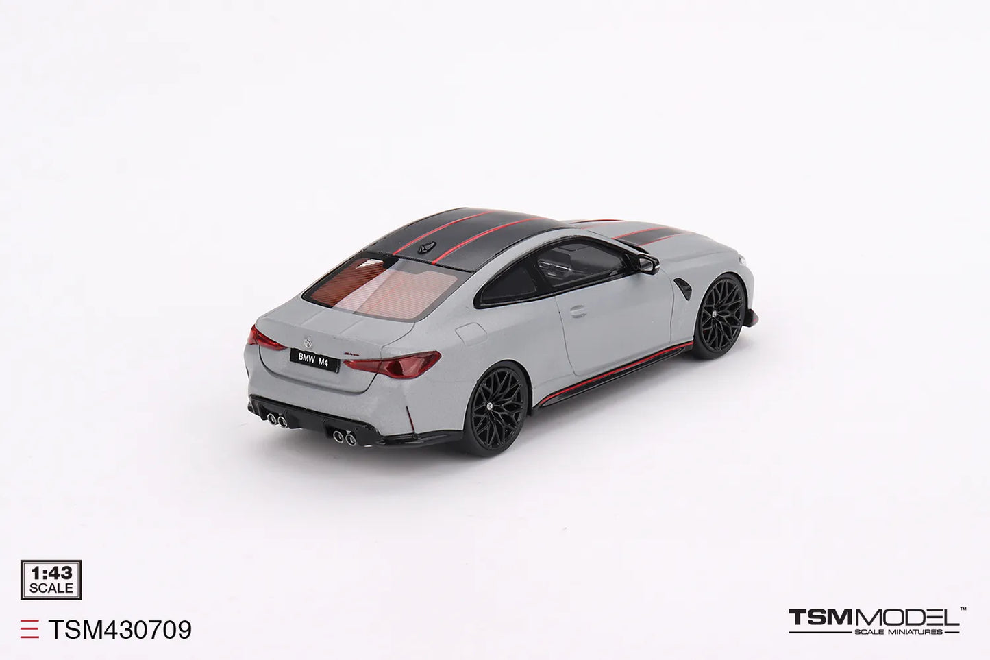 TRUE SCALE MINIATURES BMW M4 CSL FROZEN BROOKLYN GREY METALLIC (RESIN)