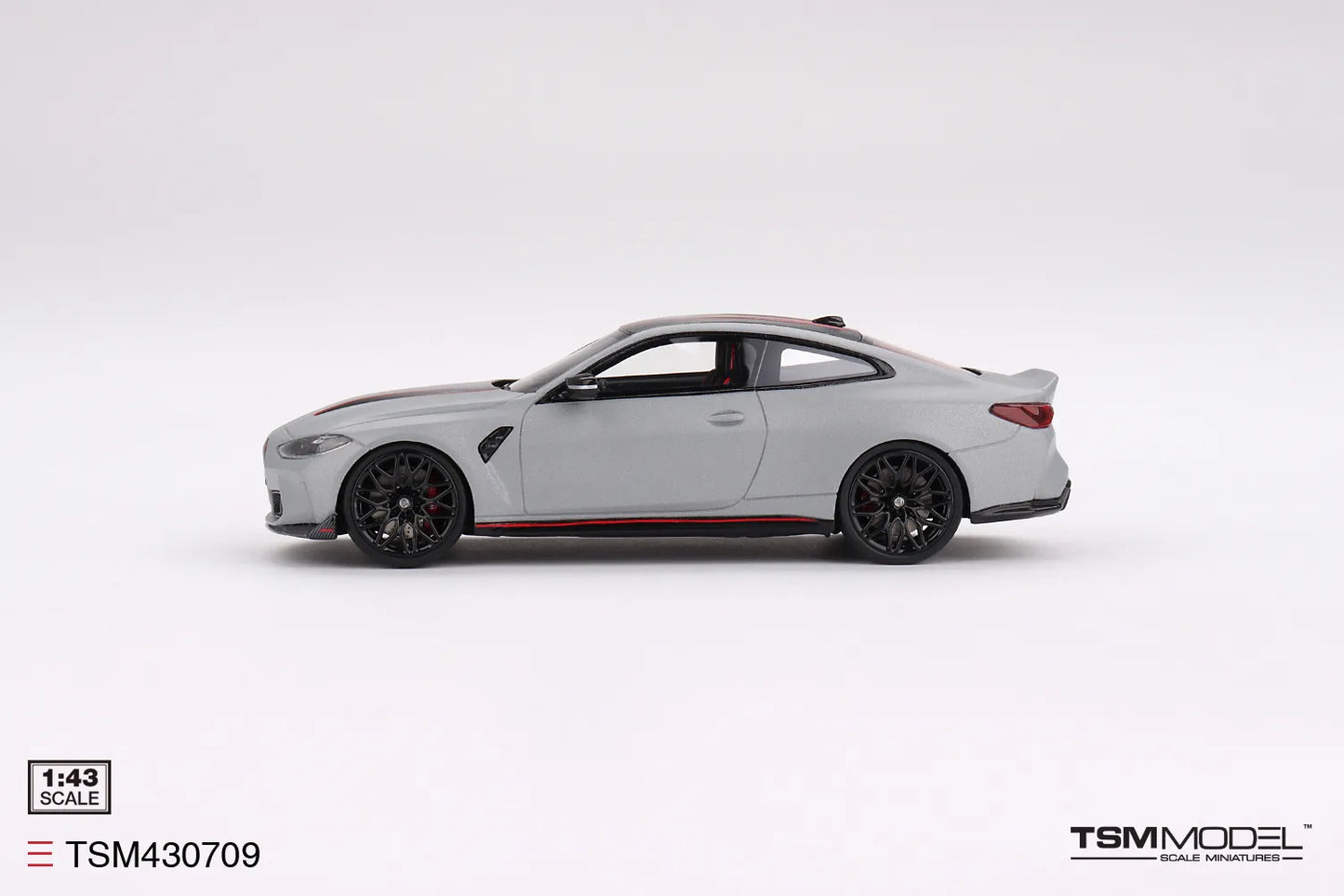 TRUE SCALE MINIATURES BMW M4 CSL FROZEN BROOKLYN GREY METALLIC (RESIN)
