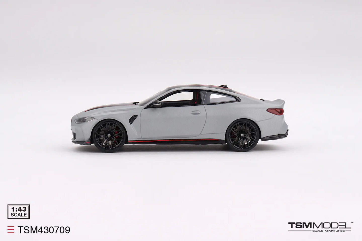 TRUE SCALE MINIATURES BMW M4 CSL FROZEN BROOKLYN GREY METALLIC (RESIN)