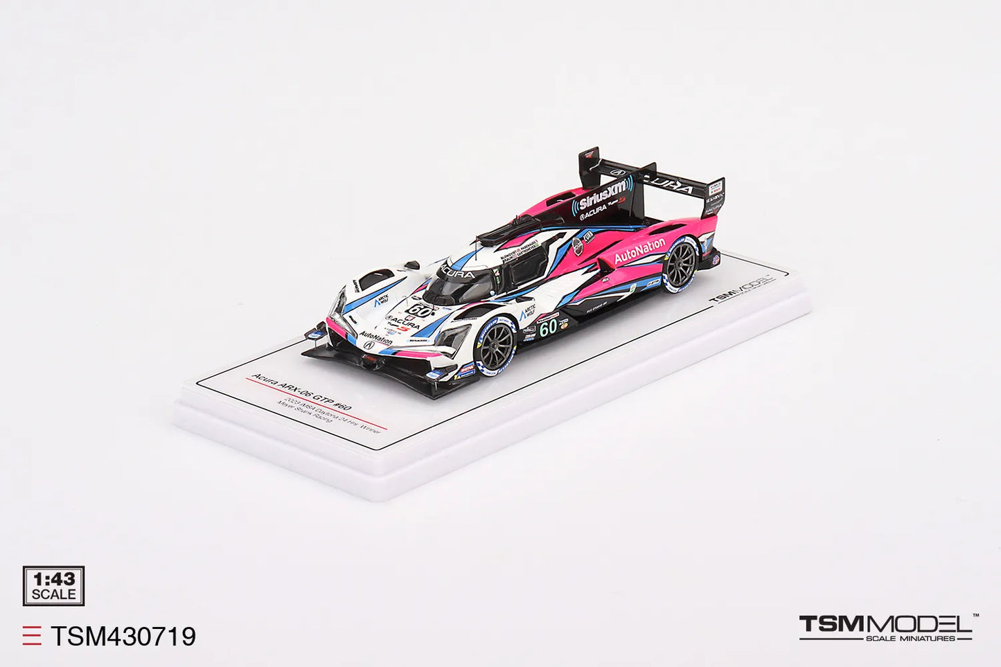 TRUE SCALE MINIATURES ACURA ARX-06 GTP NO.60 MEYER SHANK RACING 2023 IMSA DAYTONA 24 HRS WINNER