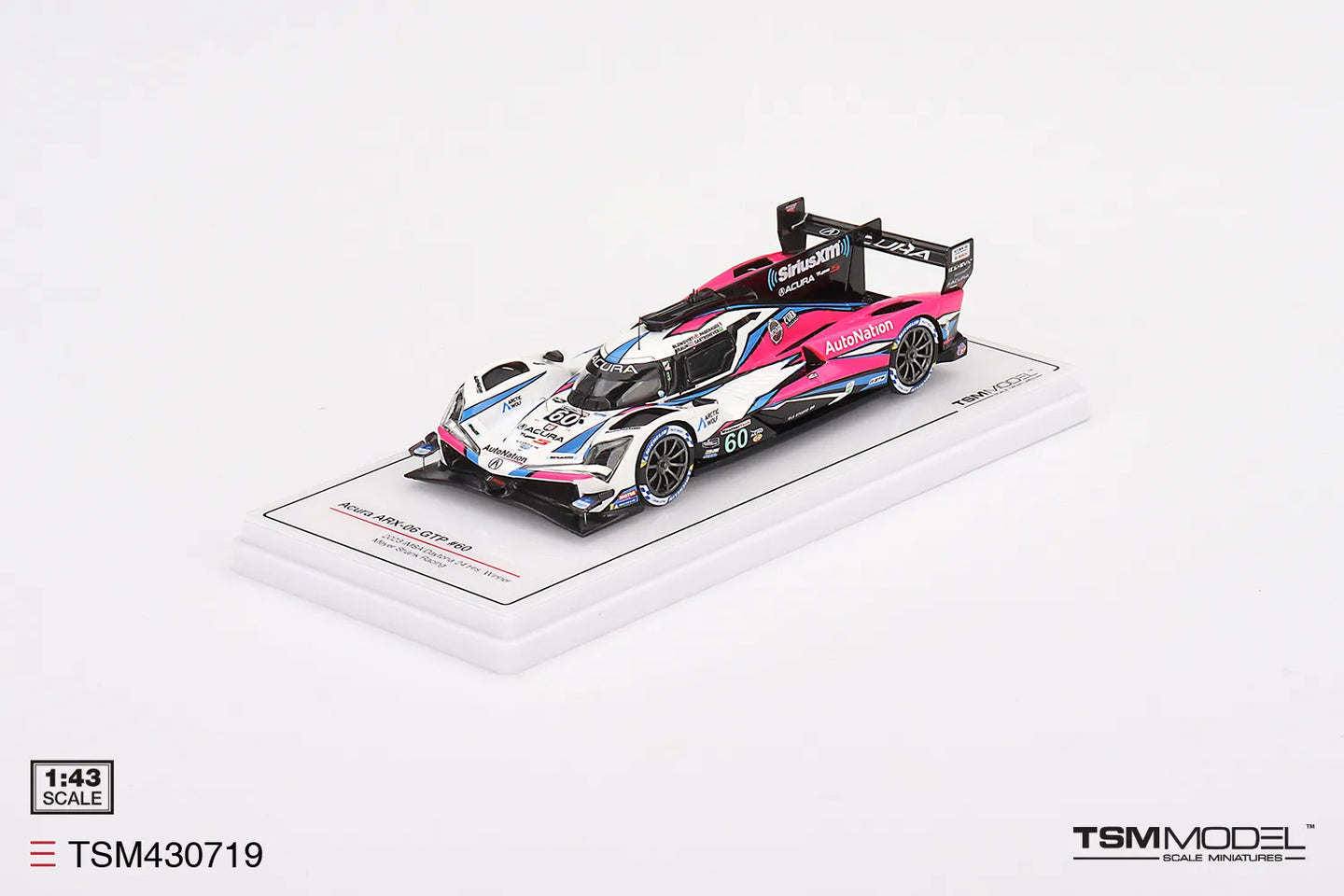 TRUE SCALE MINIATURES ACURA ARX-06 GTP NO.60 MEYER SHANK RACING 2023 IMSA DAYTONA 24 HRS WINNER