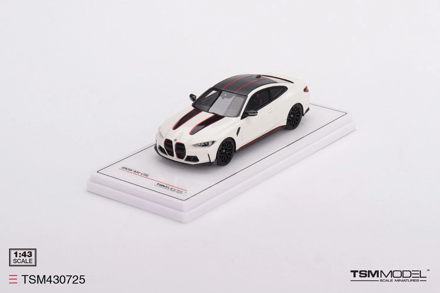 TRUESCALE MINIATURES BMW M4 CSL ALPINE WHITE (RESIN)