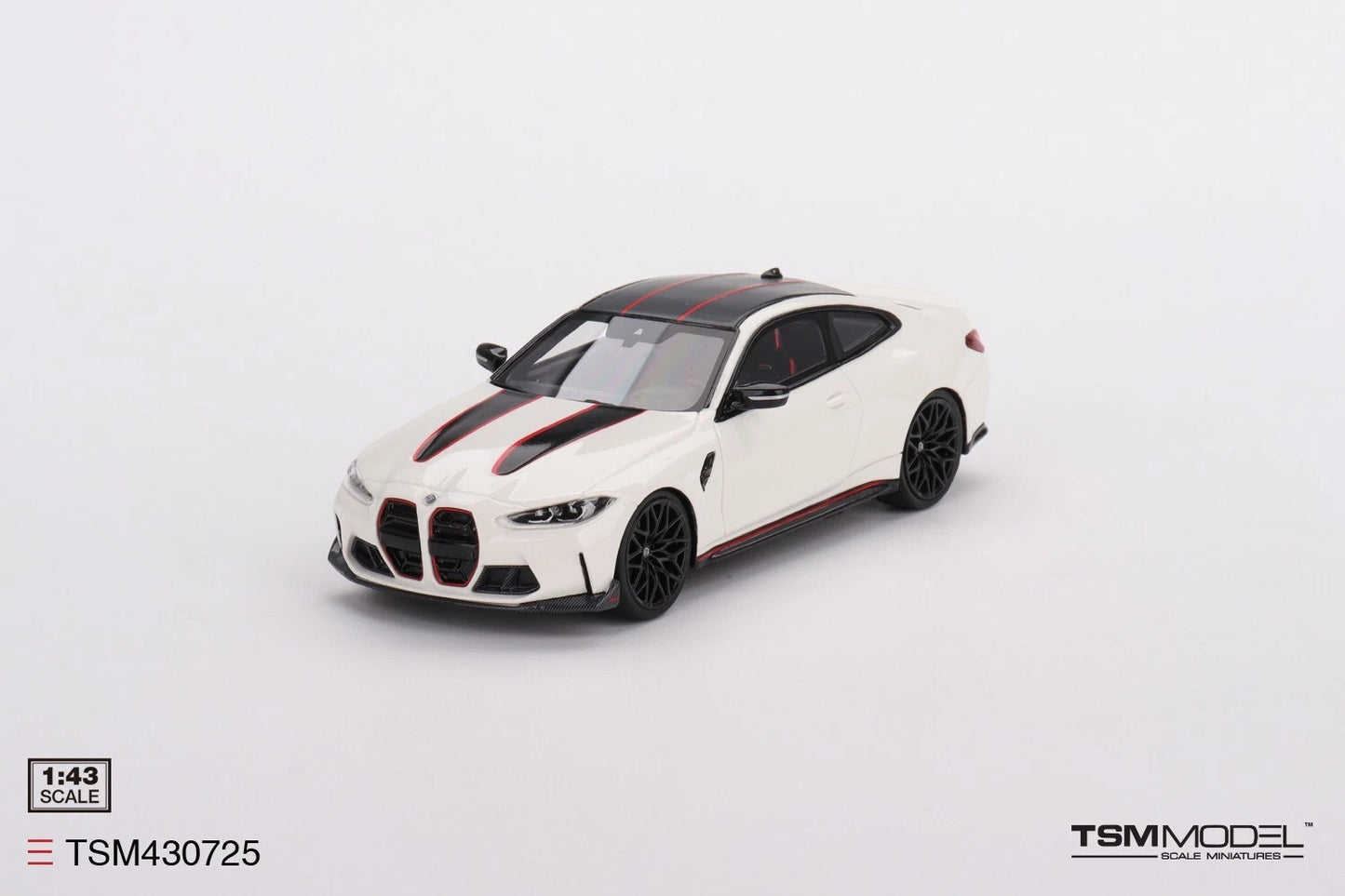 TRUESCALE MINIATURES BMW M4 CSL ALPINE WHITE (RESIN)