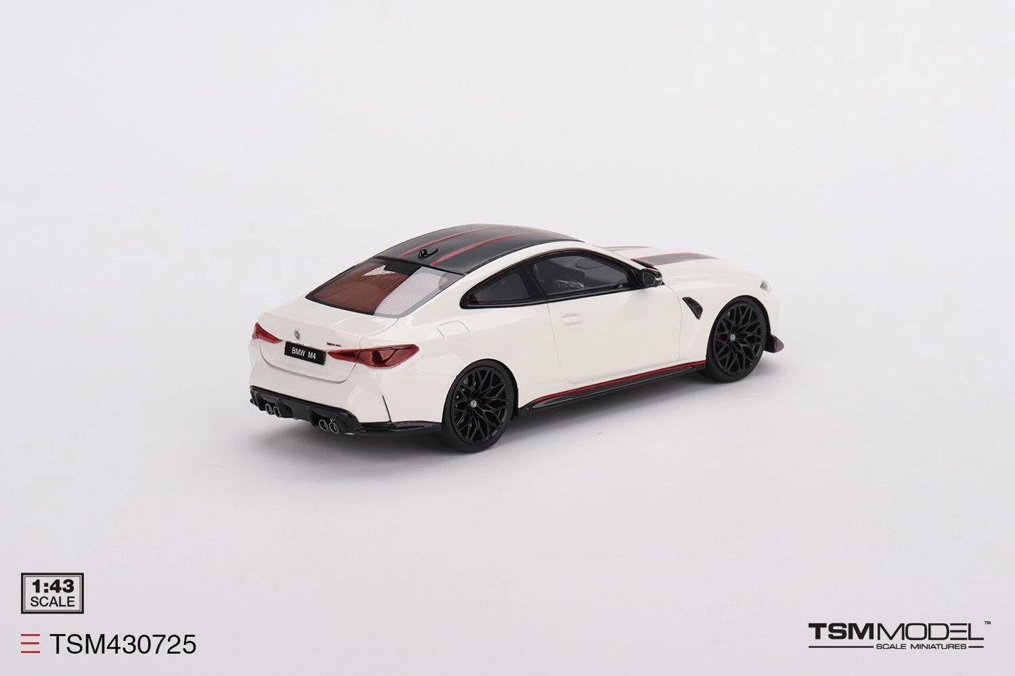 TRUESCALE MINIATURES BMW M4 CSL ALPINE WHITE (RESIN)