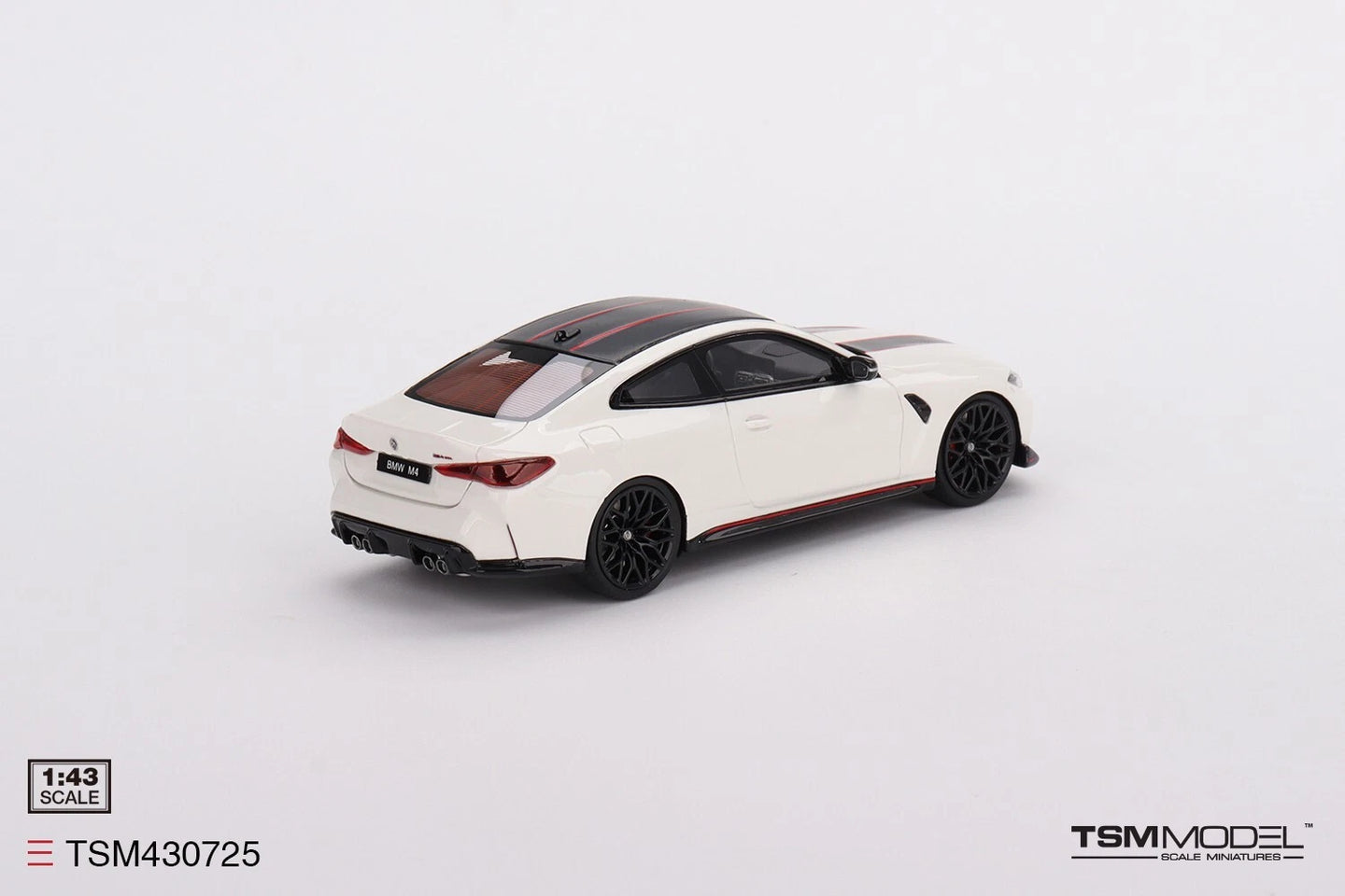 TRUESCALE MINIATURES BMW M4 CSL ALPINE WHITE (RESIN)