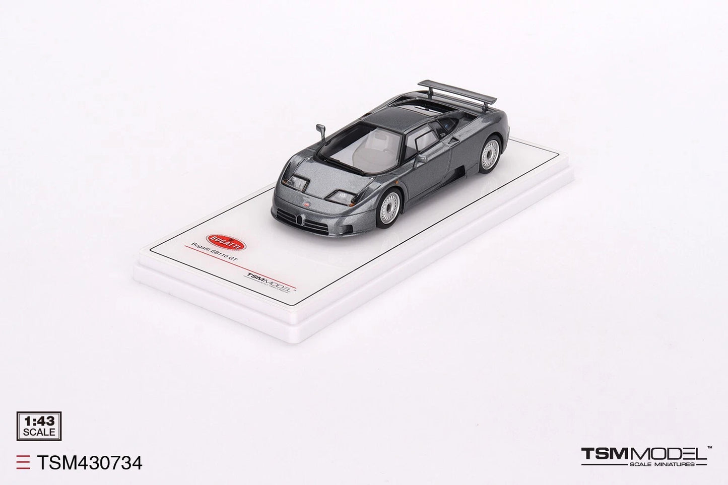 TRUESCALE MINIATURES BUGATTI EB110 GT GRIGIO SCURO