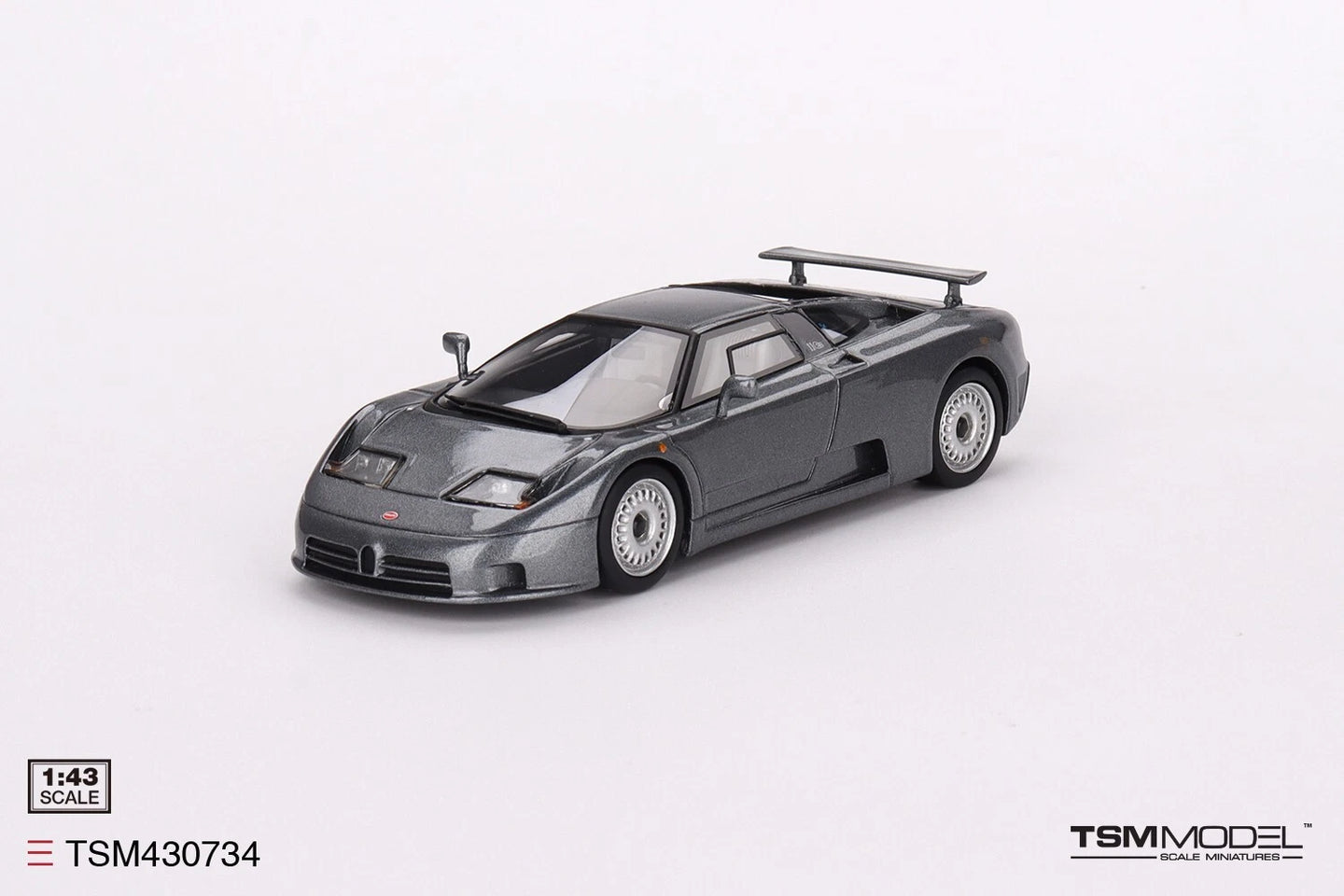 TRUESCALE MINIATURES BUGATTI EB110 GT GRIGIO SCURO