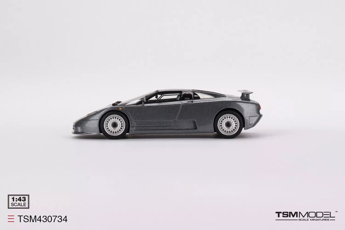 TRUESCALE MINIATURES BUGATTI EB110 GT GRIGIO SCURO