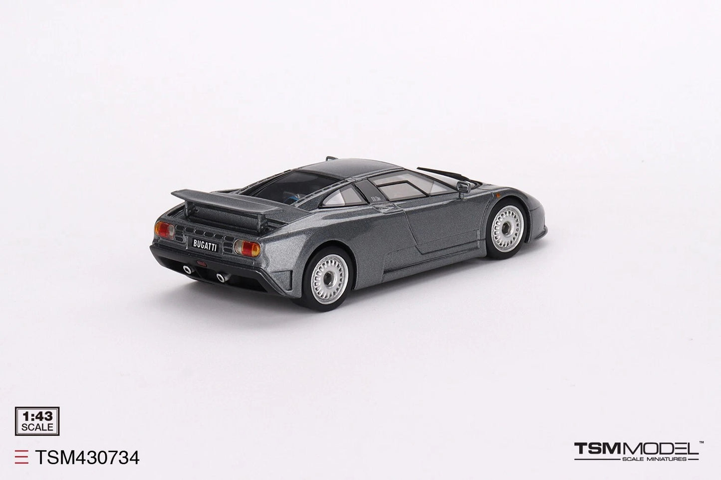 TRUESCALE MINIATURES BUGATTI EB110 GT GRIGIO SCURO